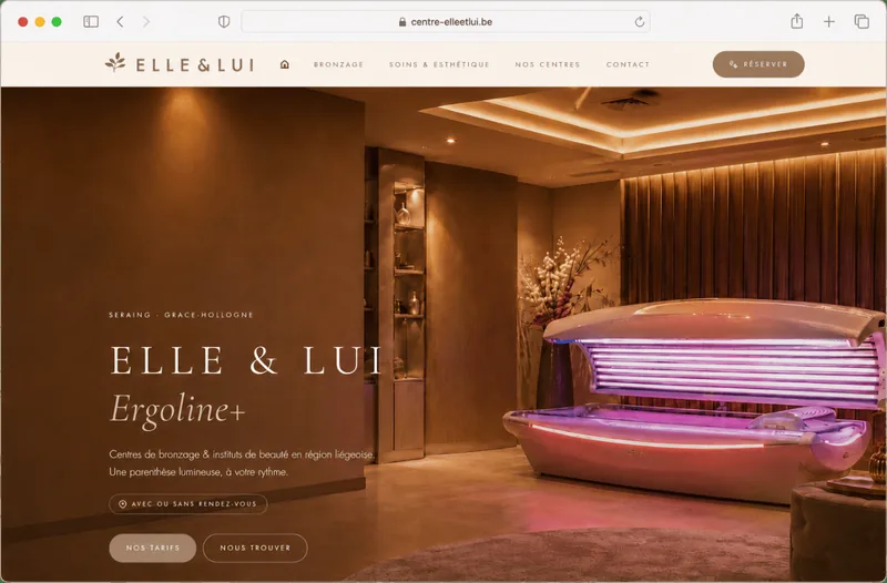 Capture du site Institut Ergoline+